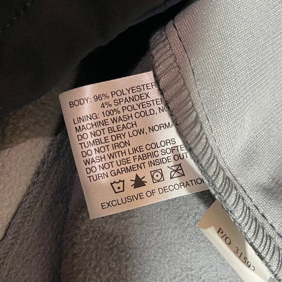 Clique Windbreaker Jacket Mens XL Blue Black Full Zip Outdoor Workwear Lined - Picture 8 of 10